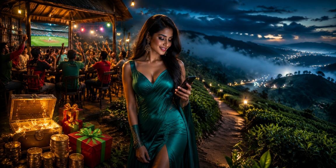বান্দরবানের চা বাগানে মোবাইলে ক্রিকেট বেটিং অডস দেখছেন এক ব্যক্তি